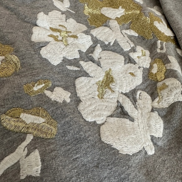 J Crew embroidered flowers sweatshirt - Picture 5 of 6